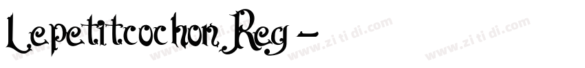 Lepetitcochon Reg字体转换